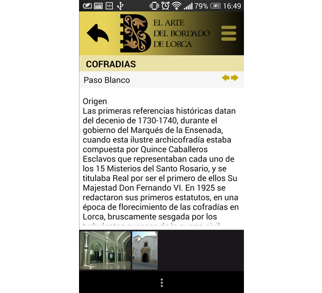 App El Arte del Bordado de Lorca